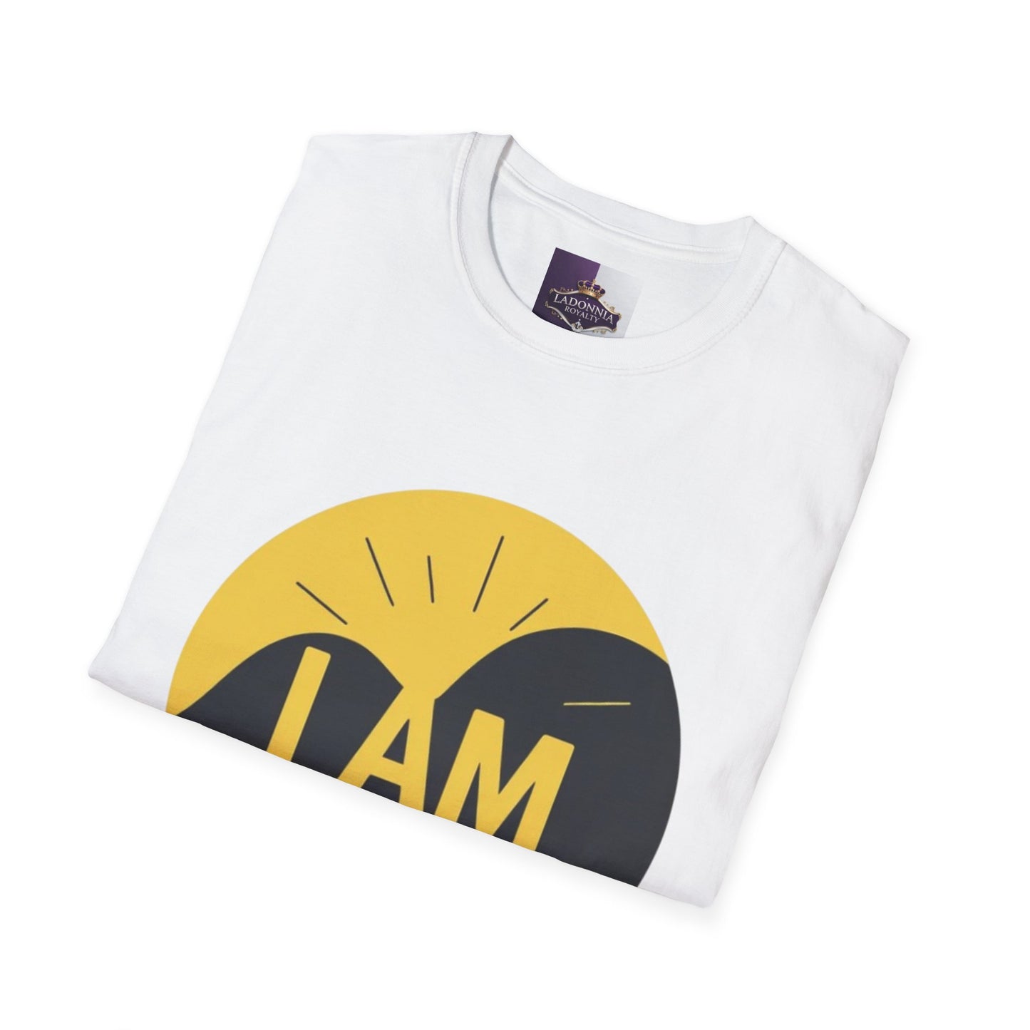 I AM Unisex Softstyle T-Shirt, Inspirational Tee, Motivational Shirt, Casual Wear, Gift for Friends, Versatile Summer Top