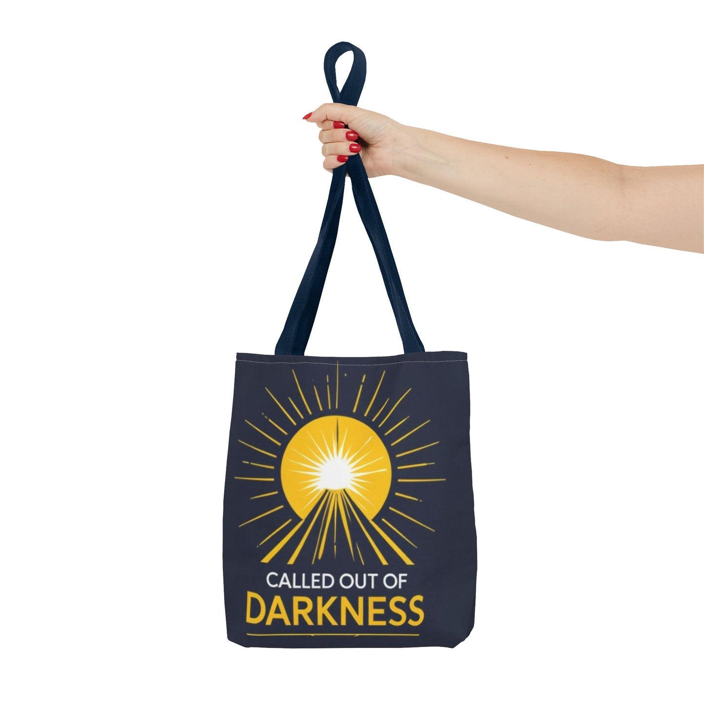 Sunshine Tote Bag, Motivational Shoulder Bag, Inspirational Gift, Everyday Use, Summer Tote, Called Out of Darkness