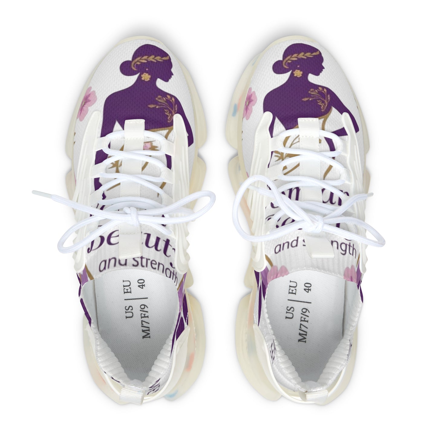 Stylish Women's Mesh Sneakers, Comfortable Sneakers for Active Lifestyle, Unique Floral Design, Perfect for Gifting and Everyday Wear