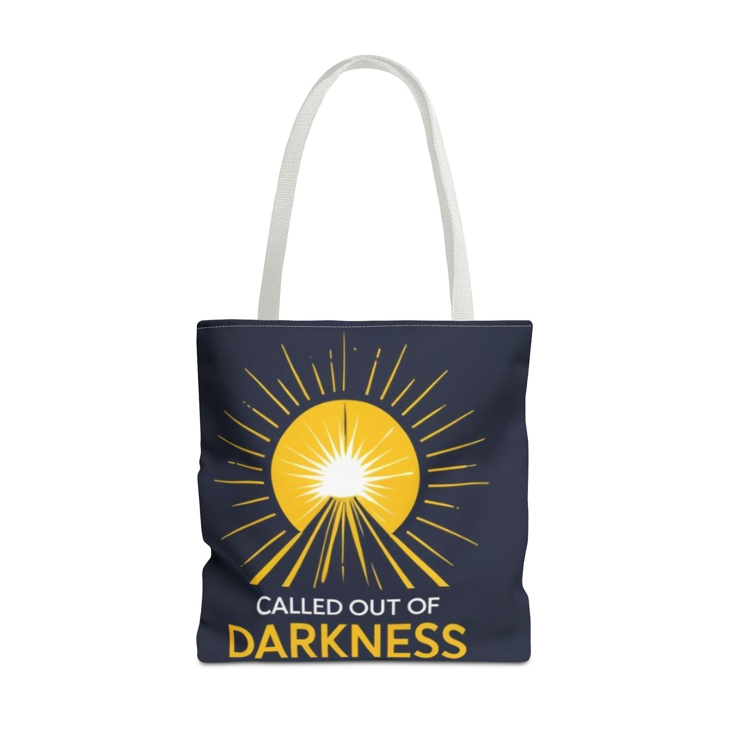 Sunshine Tote Bag, Motivational Shoulder Bag, Inspirational Gift, Everyday Use, Summer Tote, Called Out of Darkness