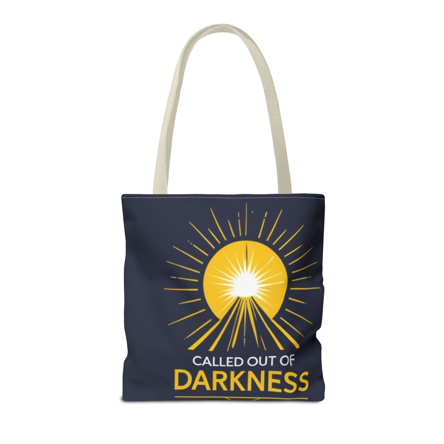Sunshine Tote Bag, Motivational Shoulder Bag, Inspirational Gift, Everyday Use, Summer Tote, Called Out of Darkness