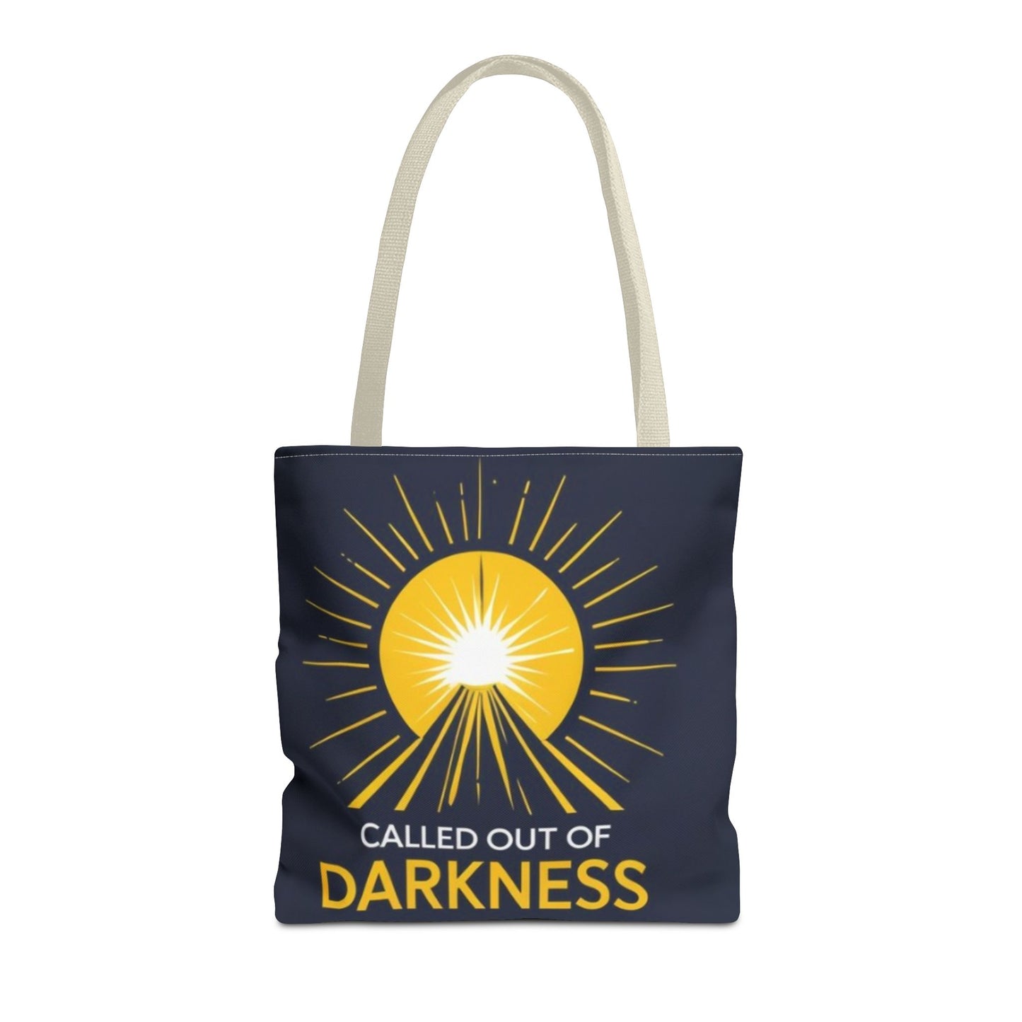 Sunshine Tote Bag, Motivational Shoulder Bag, Inspirational Gift, Everyday Use, Summer Tote, Called Out of Darkness