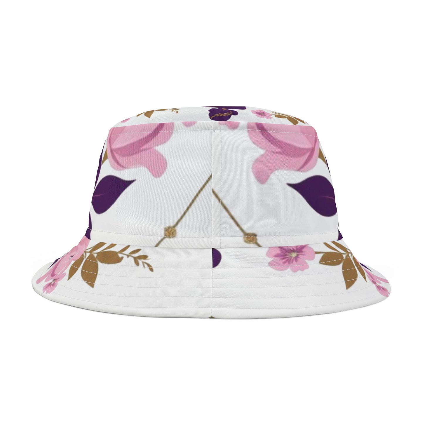 Floral Bucket Hat - 'Woman of Beauty' Design, Summer Accessory, Beach Hat, Gift for Her, Fashion Statement, Boho Style