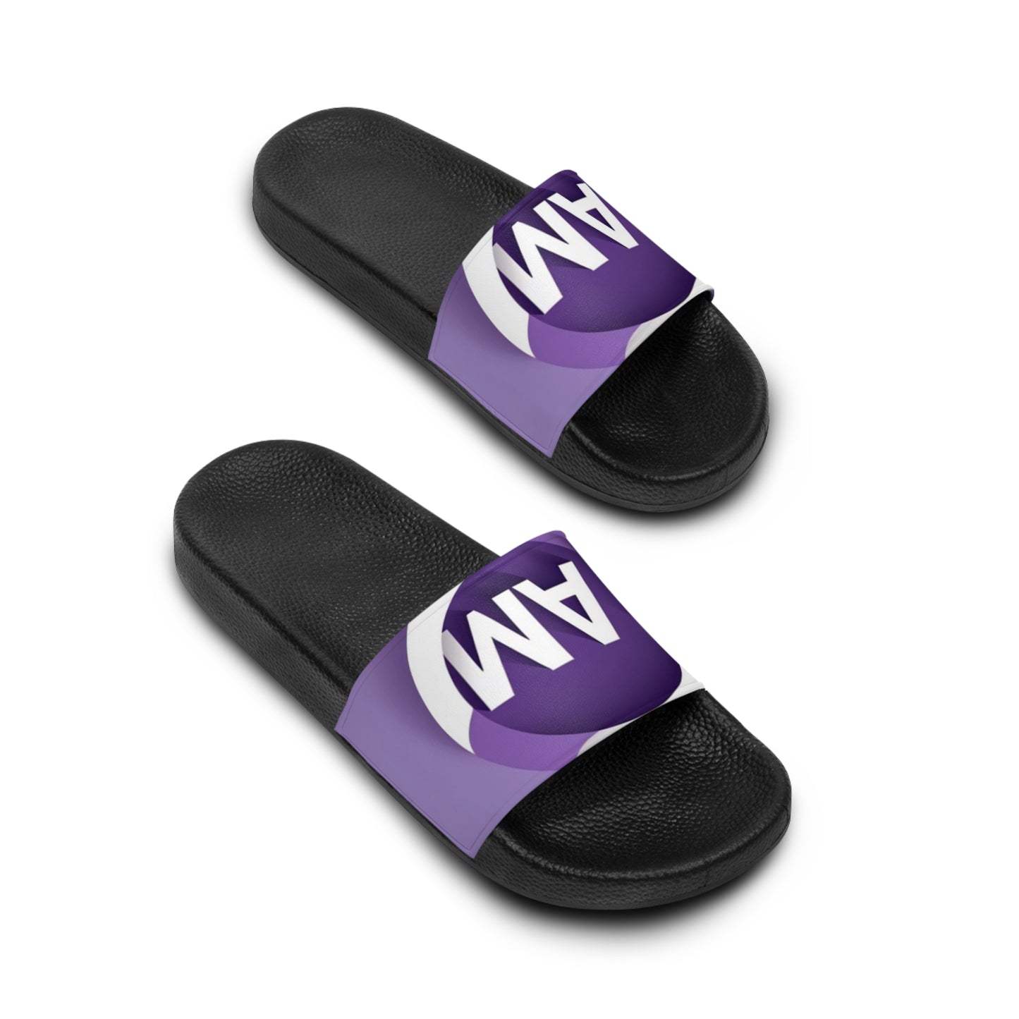 Comfortable Men's Slide Sandals - I AM Motivational Footwear, Summer Casual Sandals, Beach Slides, Relaxation Footwear, Gift for Him