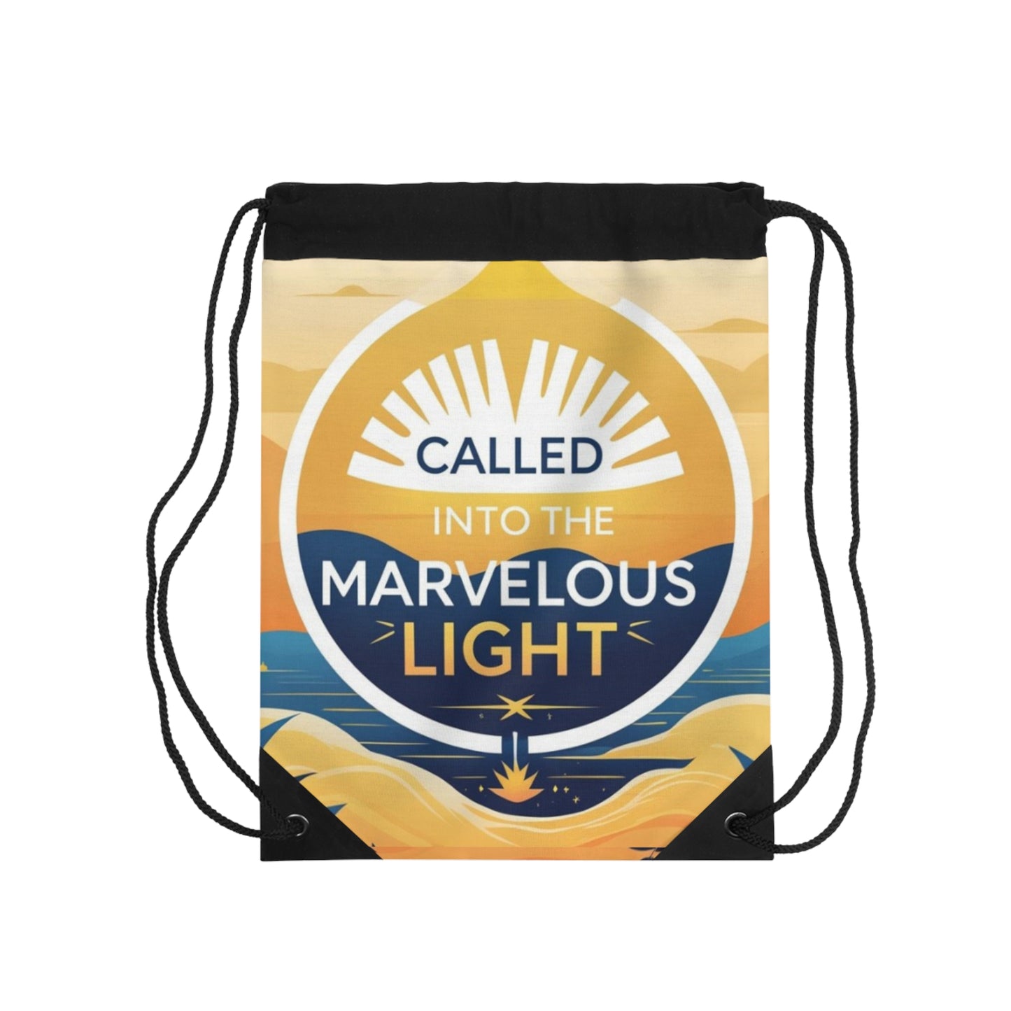 Called Into The Marvelous Light Drawstring Bag | Inspirational Bag, Gym Sack, Beach Bag, Motivational Gift, Spiritual Tote