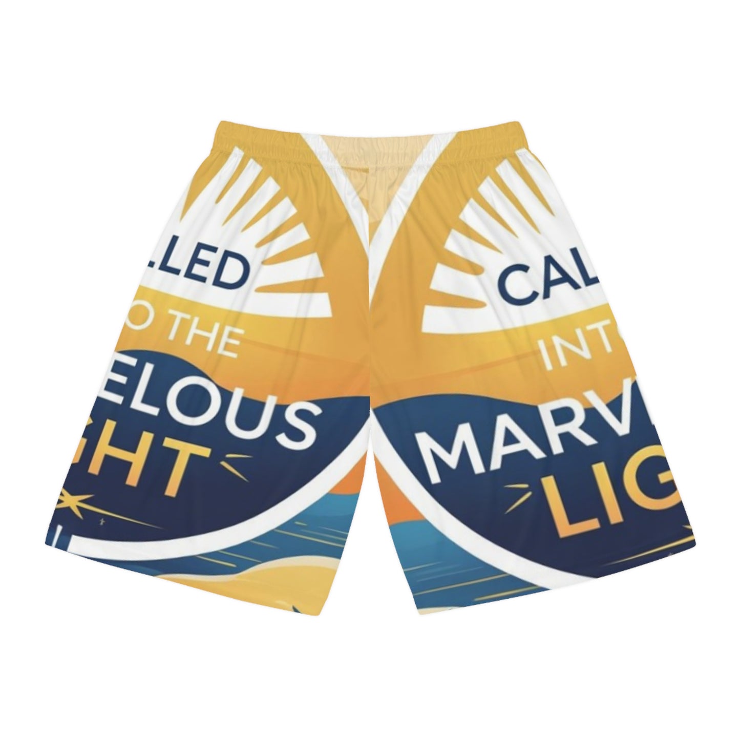 Light-Inspired Basketball Shorts, Summer Activewear, Sports Shorts, Unique Athleisure, Gift for Athletes