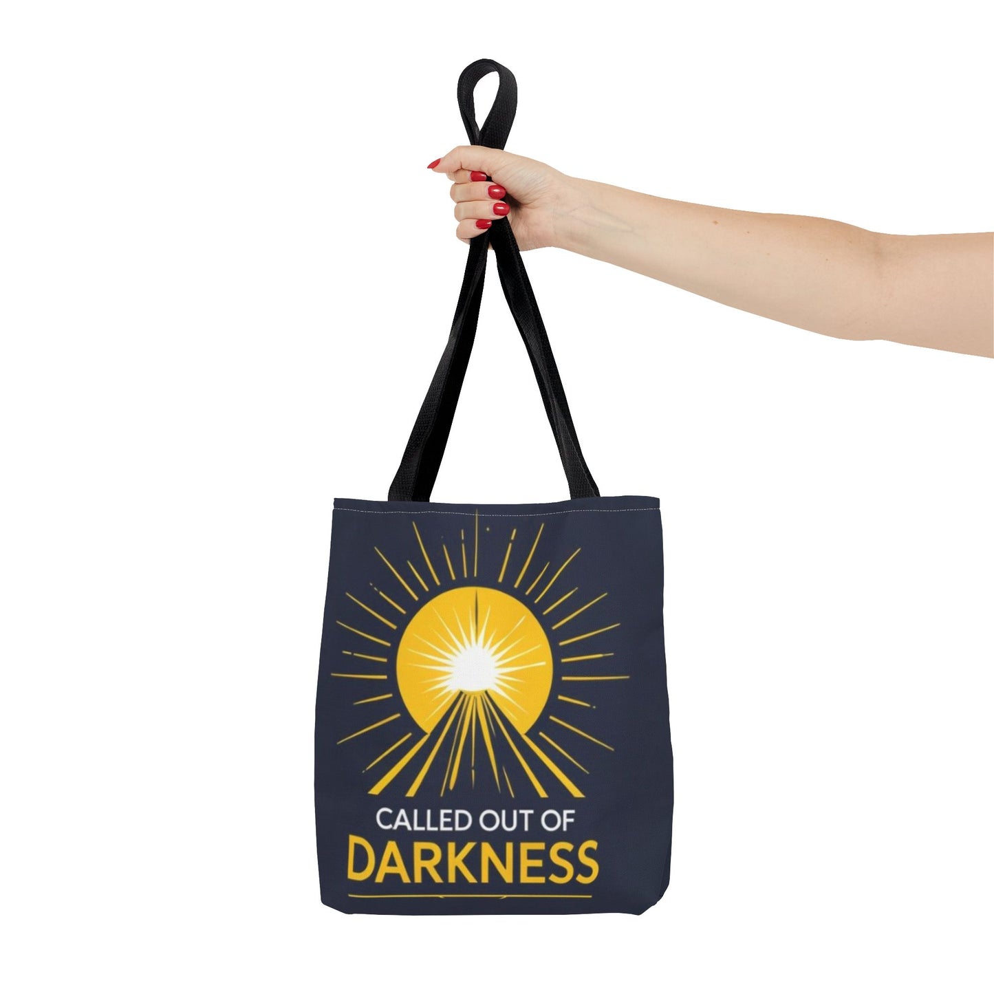 Sunshine Tote Bag, Motivational Shoulder Bag, Inspirational Gift, Everyday Use, Summer Tote, Called Out of Darkness