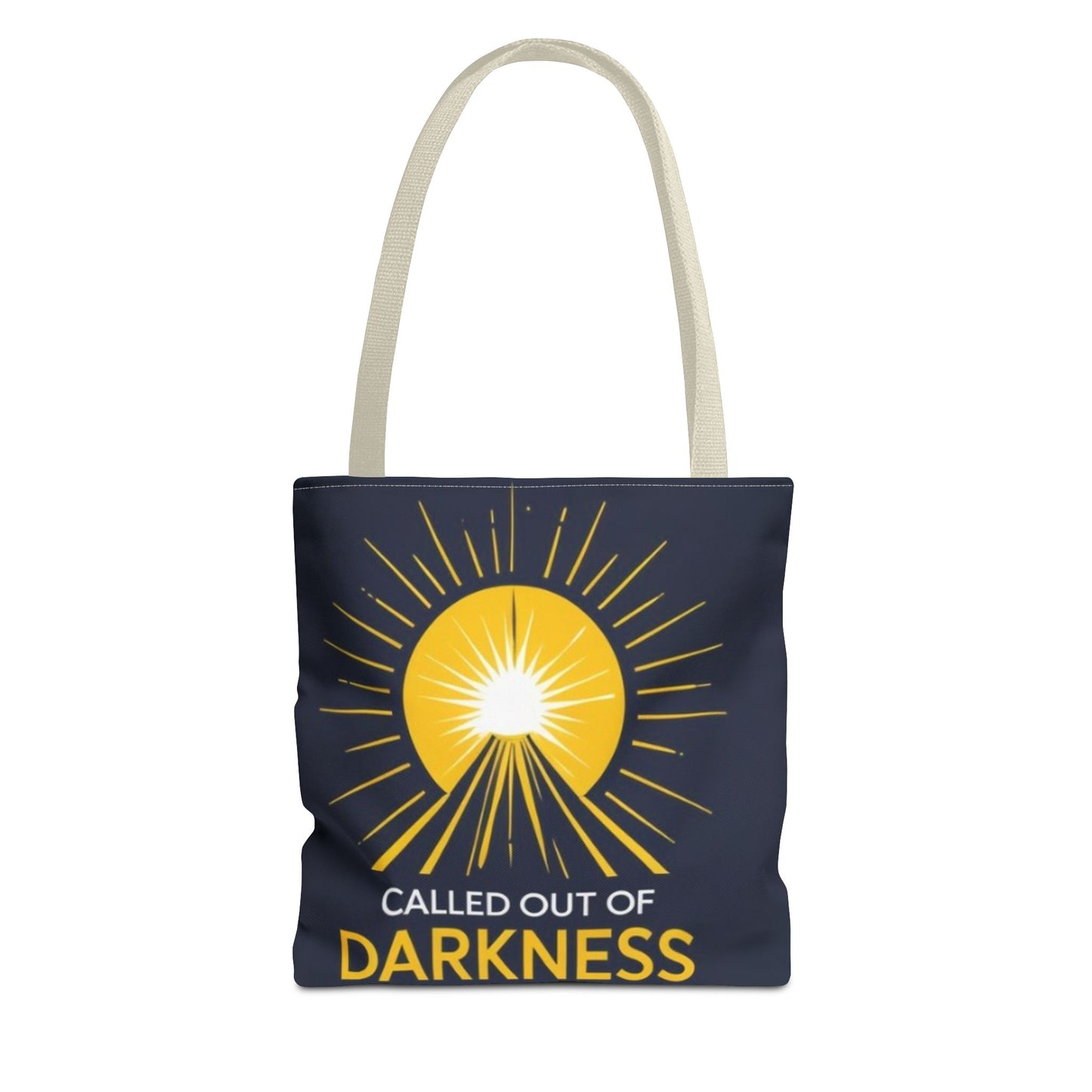 Sunshine Tote Bag, Motivational Shoulder Bag, Inspirational Gift, Everyday Use, Summer Tote, Called Out of Darkness
