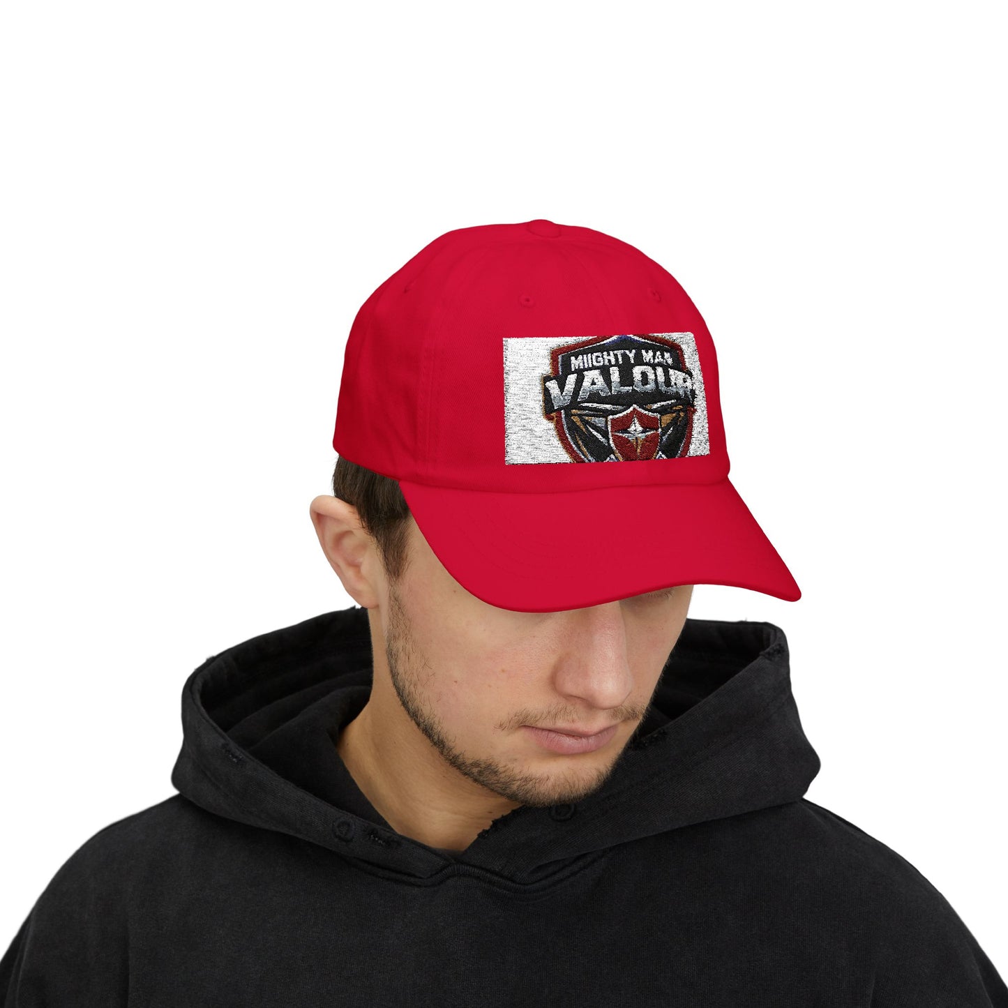 Classic Dad Cap with Mighty Man Valour Design | Perfect Gift for Fathers, Birthday, Outdoor Activities, Casual Wear, and Sports Events