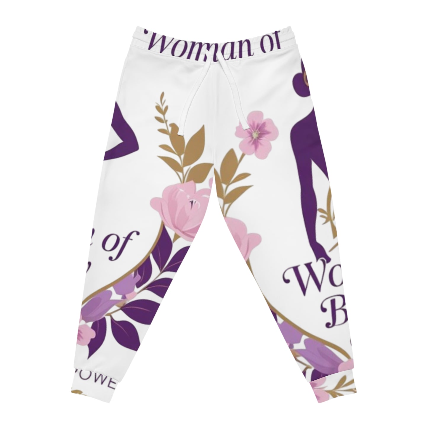 Floral Women's Athletic Joggers | Empowering Active Wear for Fitness, Relaxation, Gifts, Self-Care, and Celebrations