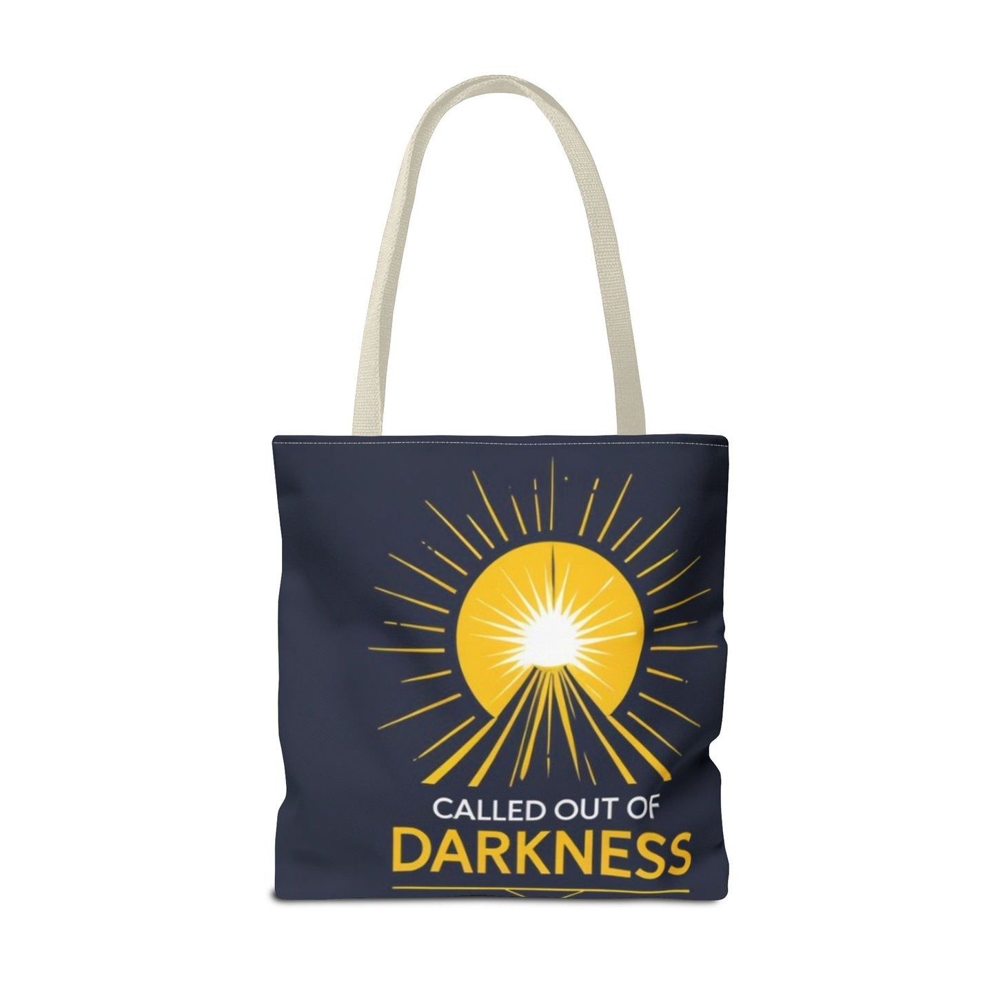 Sunshine Tote Bag, Motivational Shoulder Bag, Inspirational Gift, Everyday Use, Summer Tote, Called Out of Darkness