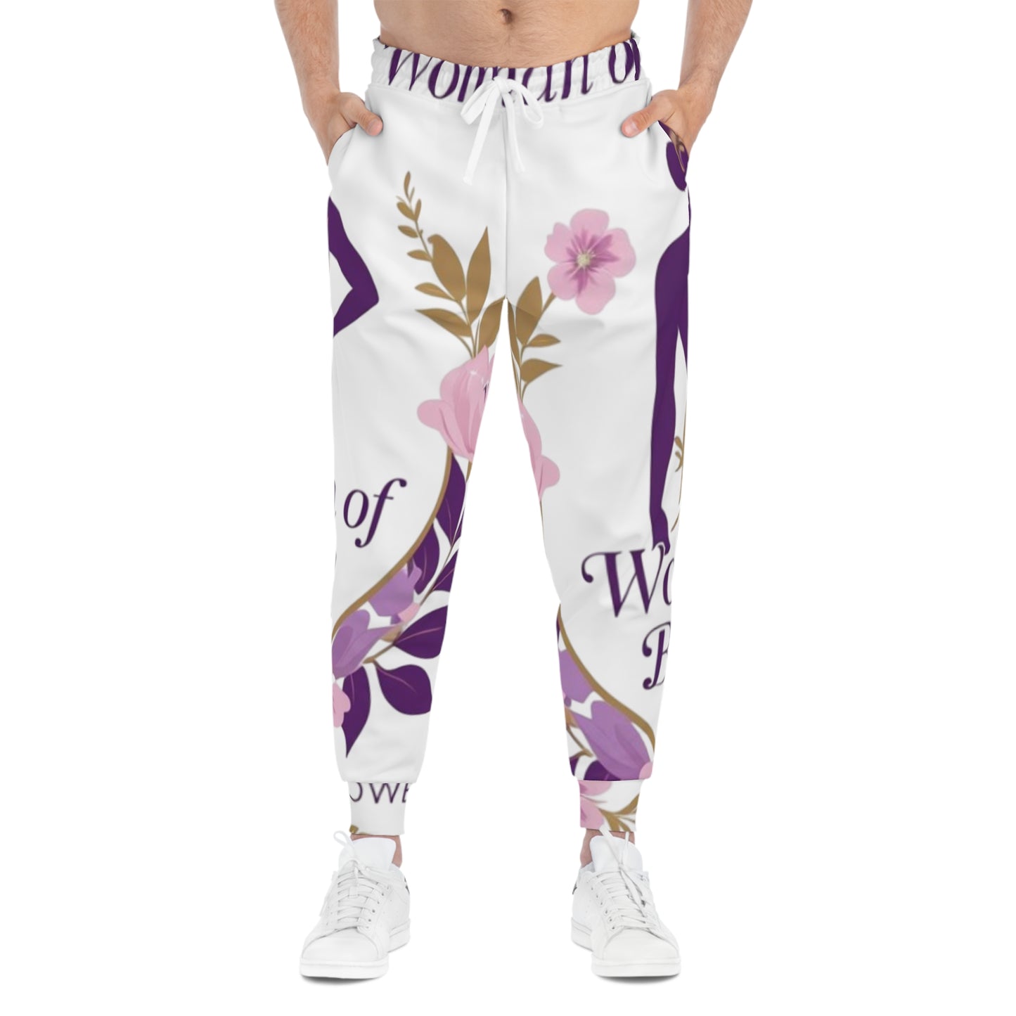 Floral Women's Athletic Joggers | Empowering Active Wear for Fitness, Relaxation, Gifts, Self-Care, and Celebrations