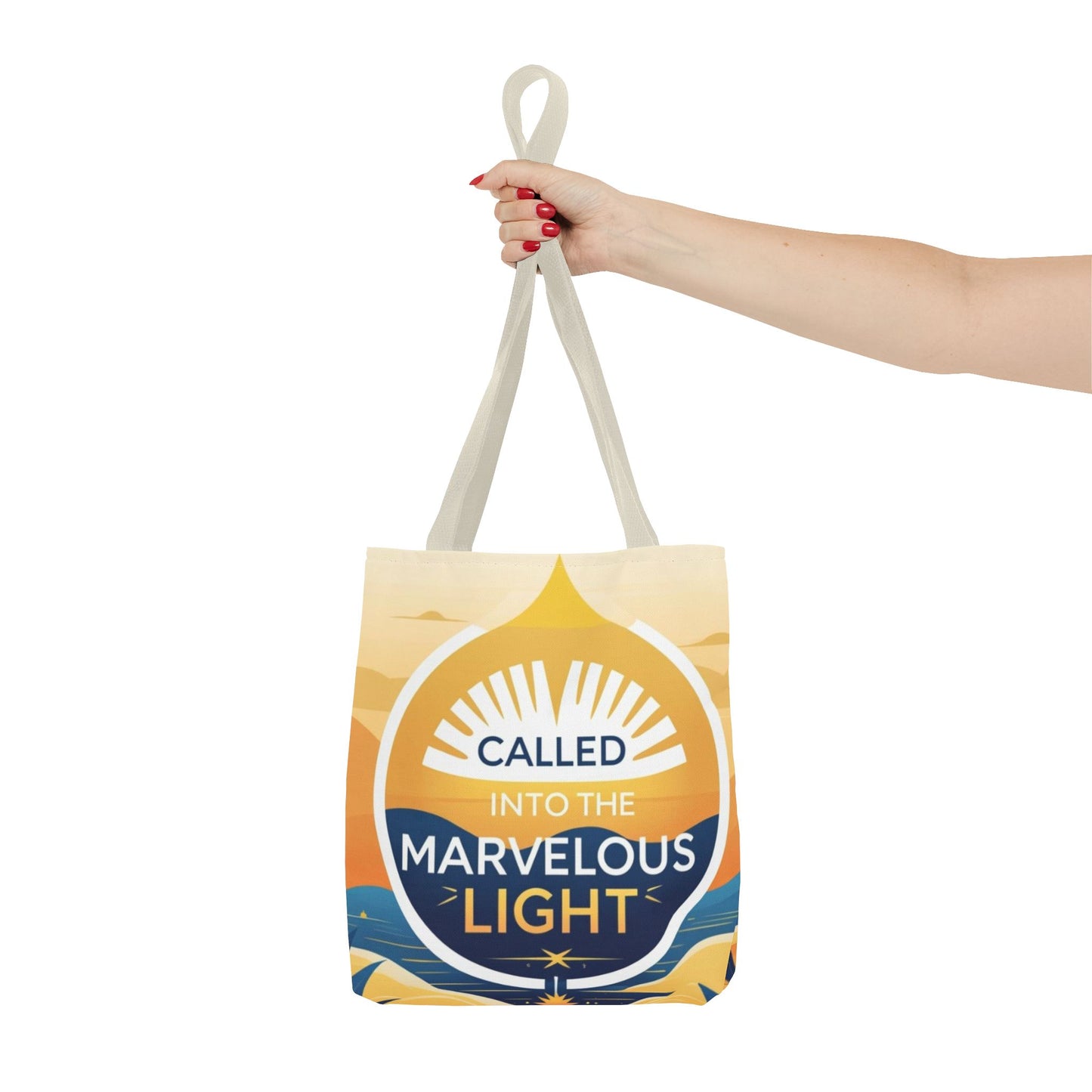 Marvelous Light Tote Bag - Inspirational Gift for Women, Eco-Friendly Shopping Bag, Boho Style, Spiritual Decor