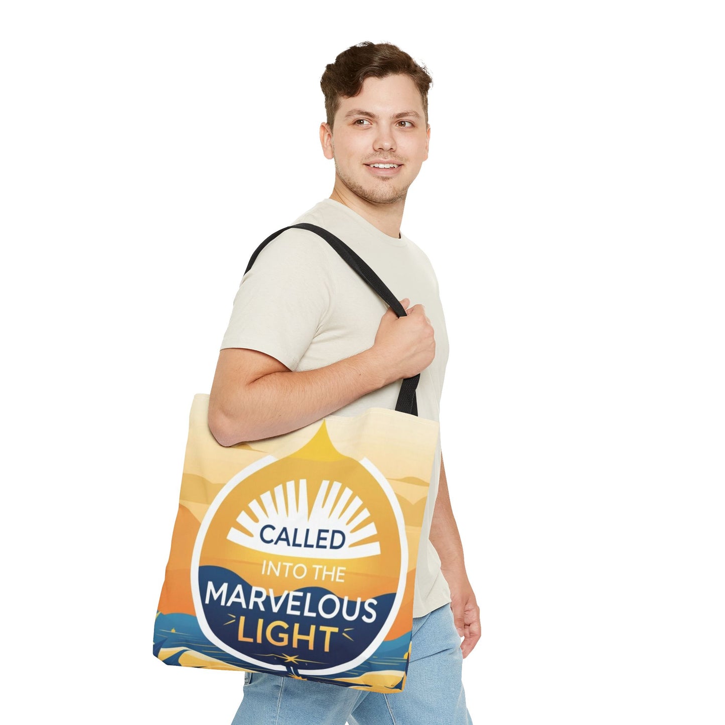 Marvelous Light Tote Bag - Inspirational Gift for Women, Eco-Friendly Shopping Bag, Boho Style, Spiritual Decor