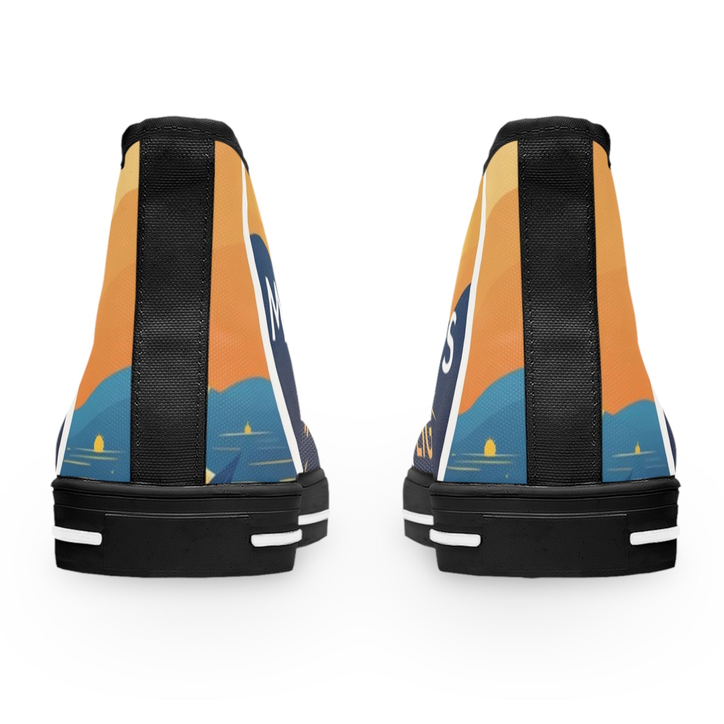 Colorful Women's High Top Sneakers - Stylish Casual Footwear, Perfect for Everyday Wear, Gifts, Trendy Fashion
