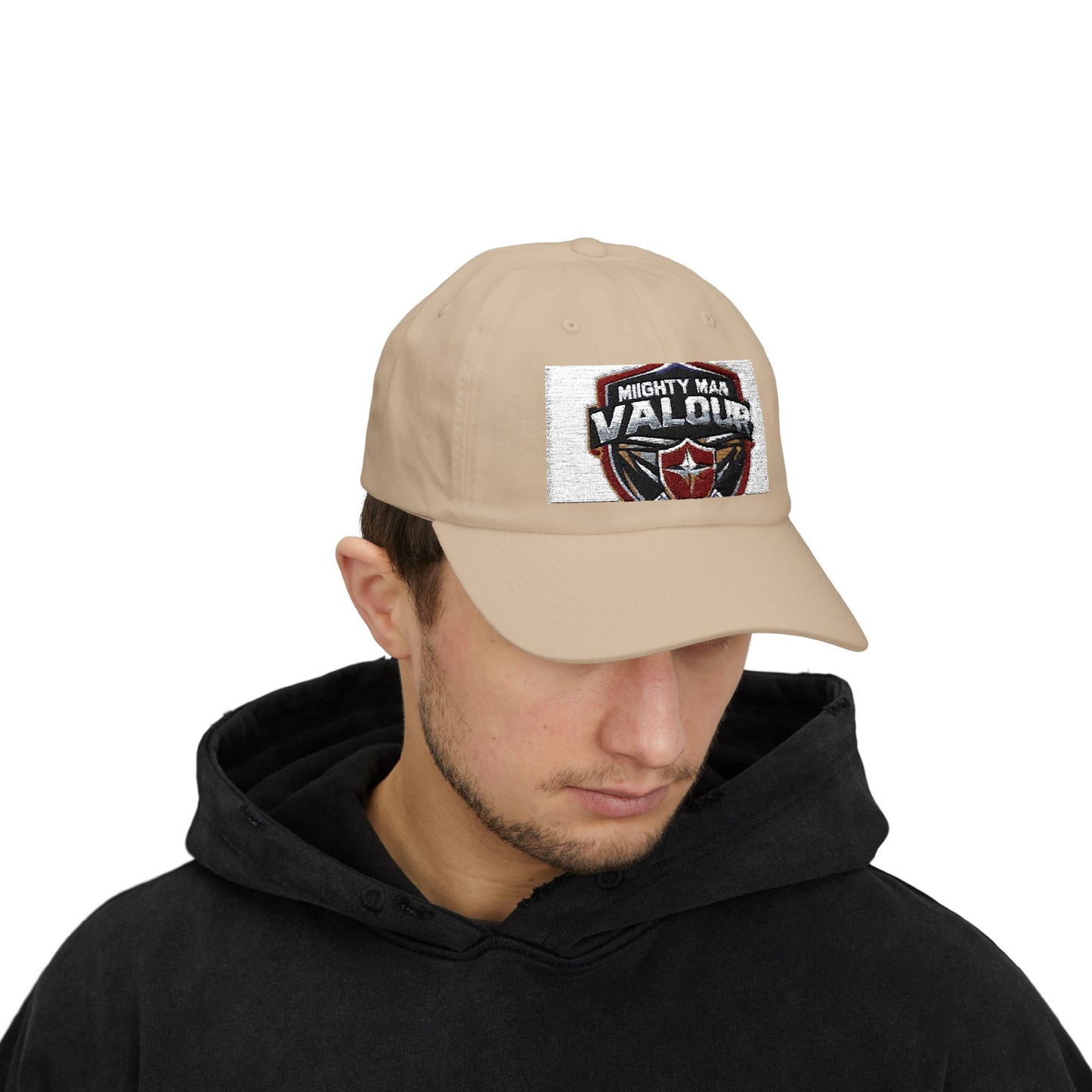Classic Dad Cap with Mighty Man Valour Design | Perfect Gift for Fathers, Birthday, Outdoor Activities, Casual Wear, and Sports Events