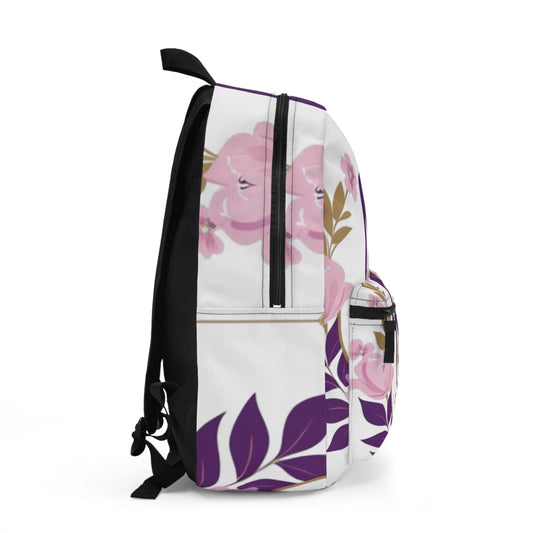 Elegant Floral Backpack for Women, Woman of Beauty Backpack, Feminine Bag, Floral School Backpack, Gift for Her, Trendy Backpack