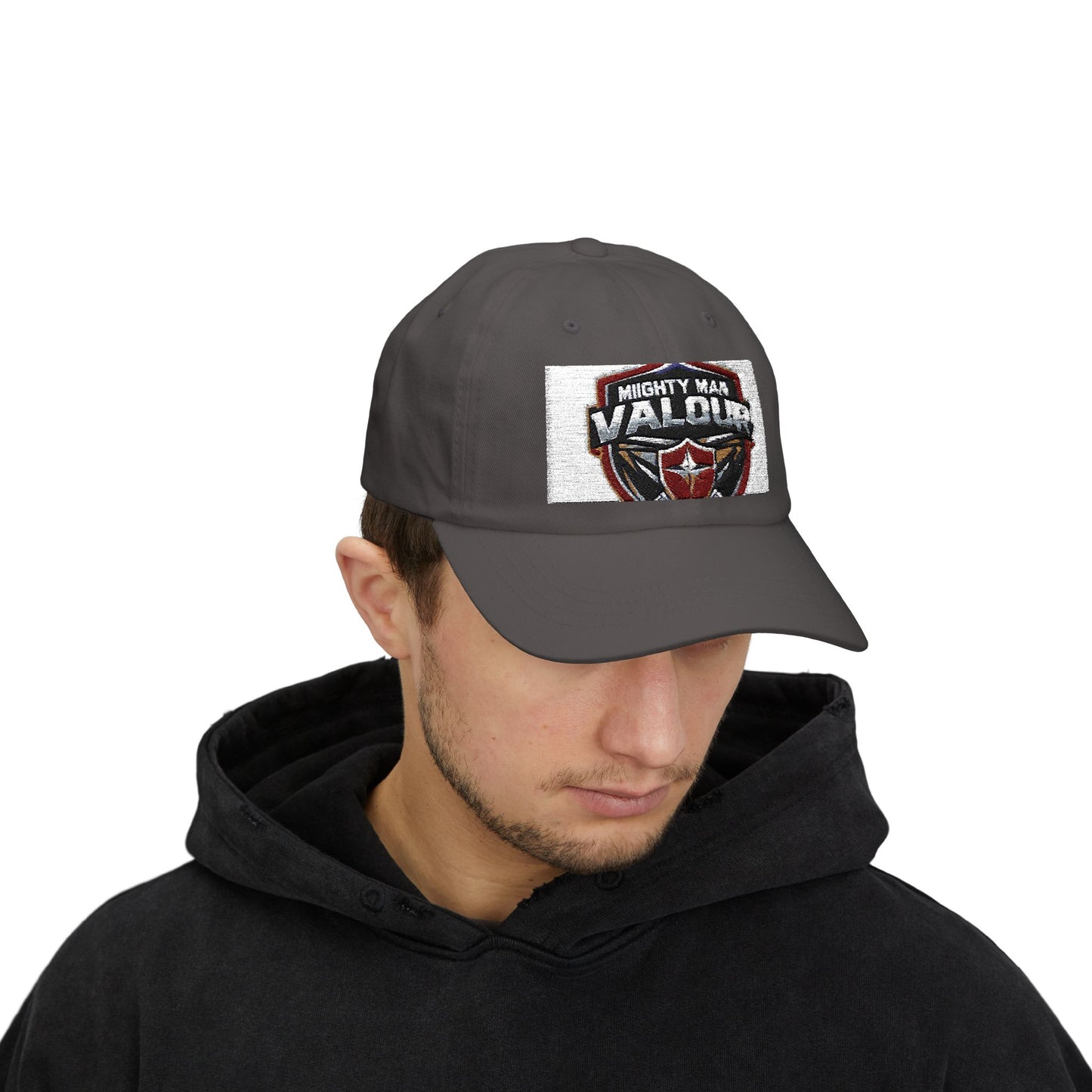 Classic Dad Cap with Mighty Man Valour Design | Perfect Gift for Fathers, Birthday, Outdoor Activities, Casual Wear, and Sports Events