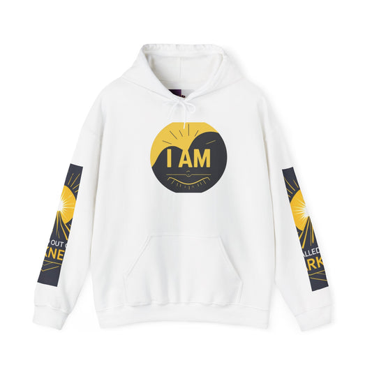 Inspirational Hooded Sweatshirt – I AM, Motivational Apparel, Unisex Hoodie for Comfort, Gift for Encouragement, Positive Vibes
