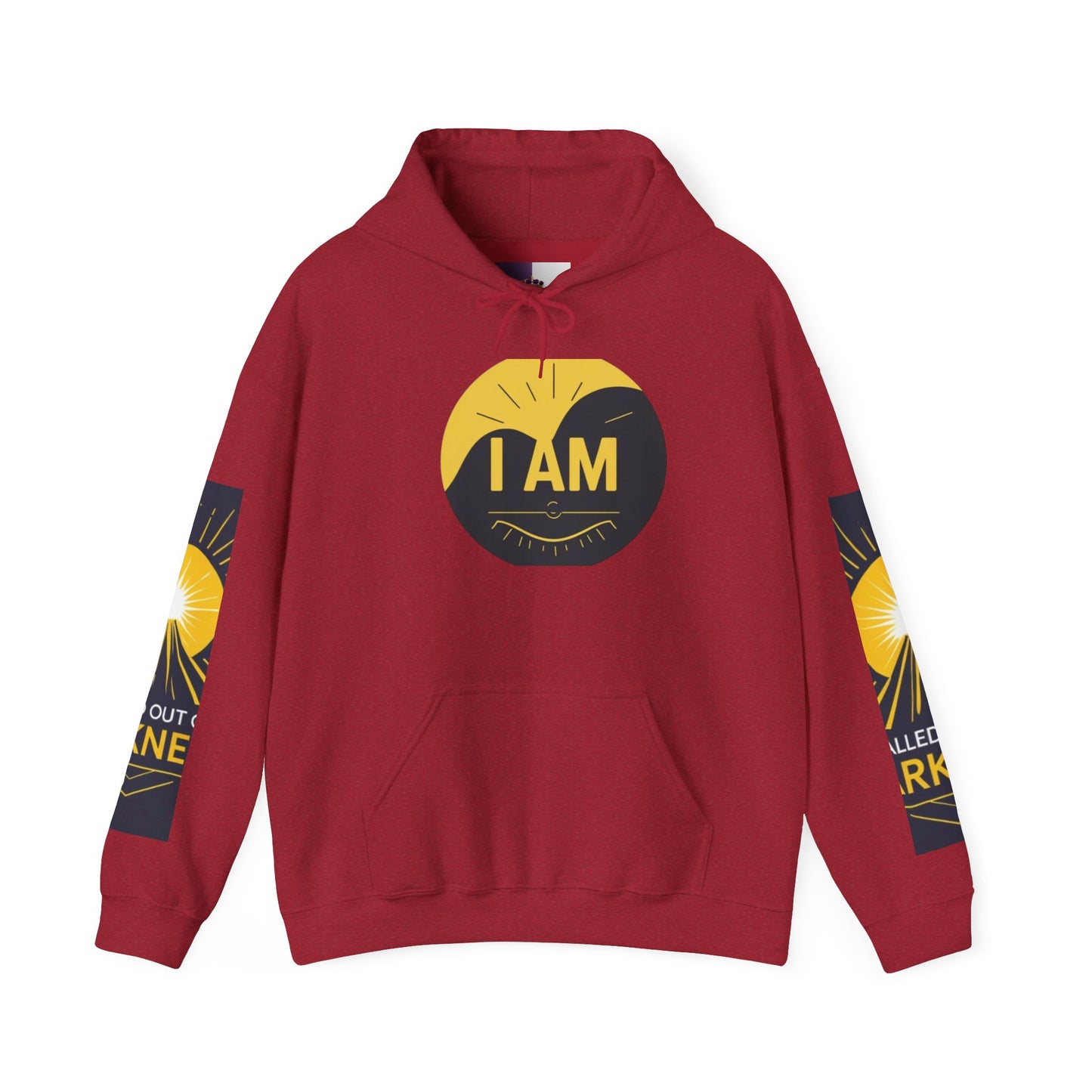 Inspirational Hooded Sweatshirt – I AM, Motivational Apparel, Unisex Hoodie for Comfort, Gift for Encouragement, Positive Vibes