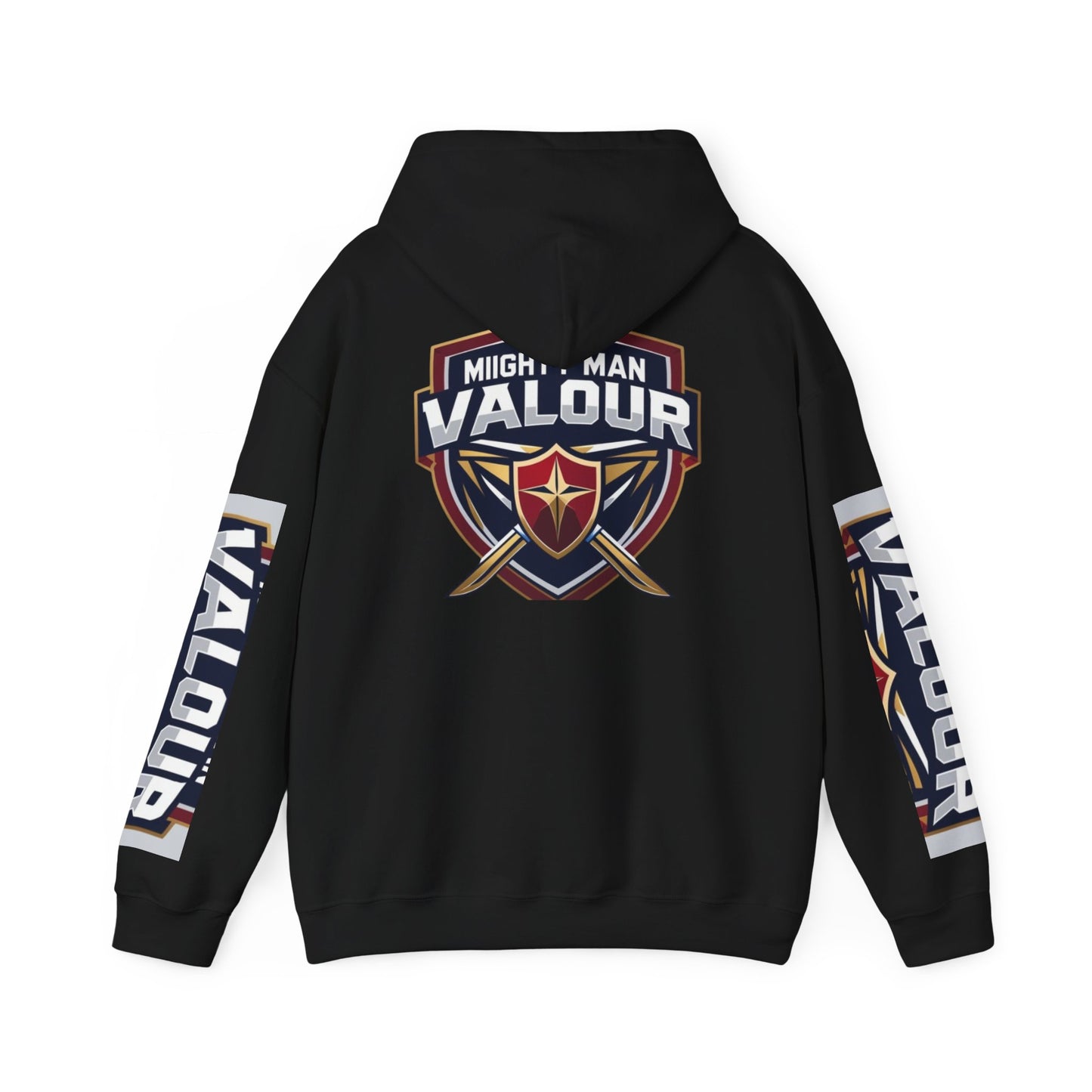 Valour Warrior Hoodie - Unisex Heavy Blend Sweatshirt, Gift for Gamers, Cozy Everyday Wear, Motivational Apparel, Sports Merch
