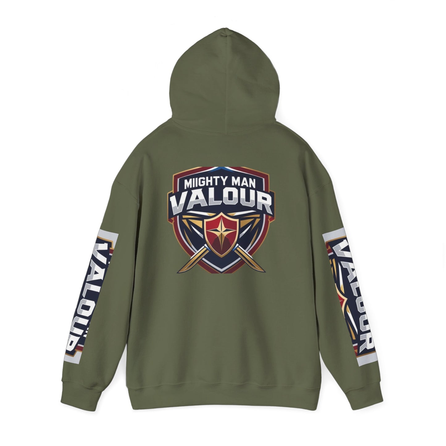 Valour Warrior Hoodie - Unisex Heavy Blend Sweatshirt, Gift for Gamers, Cozy Everyday Wear, Motivational Apparel, Sports Merch