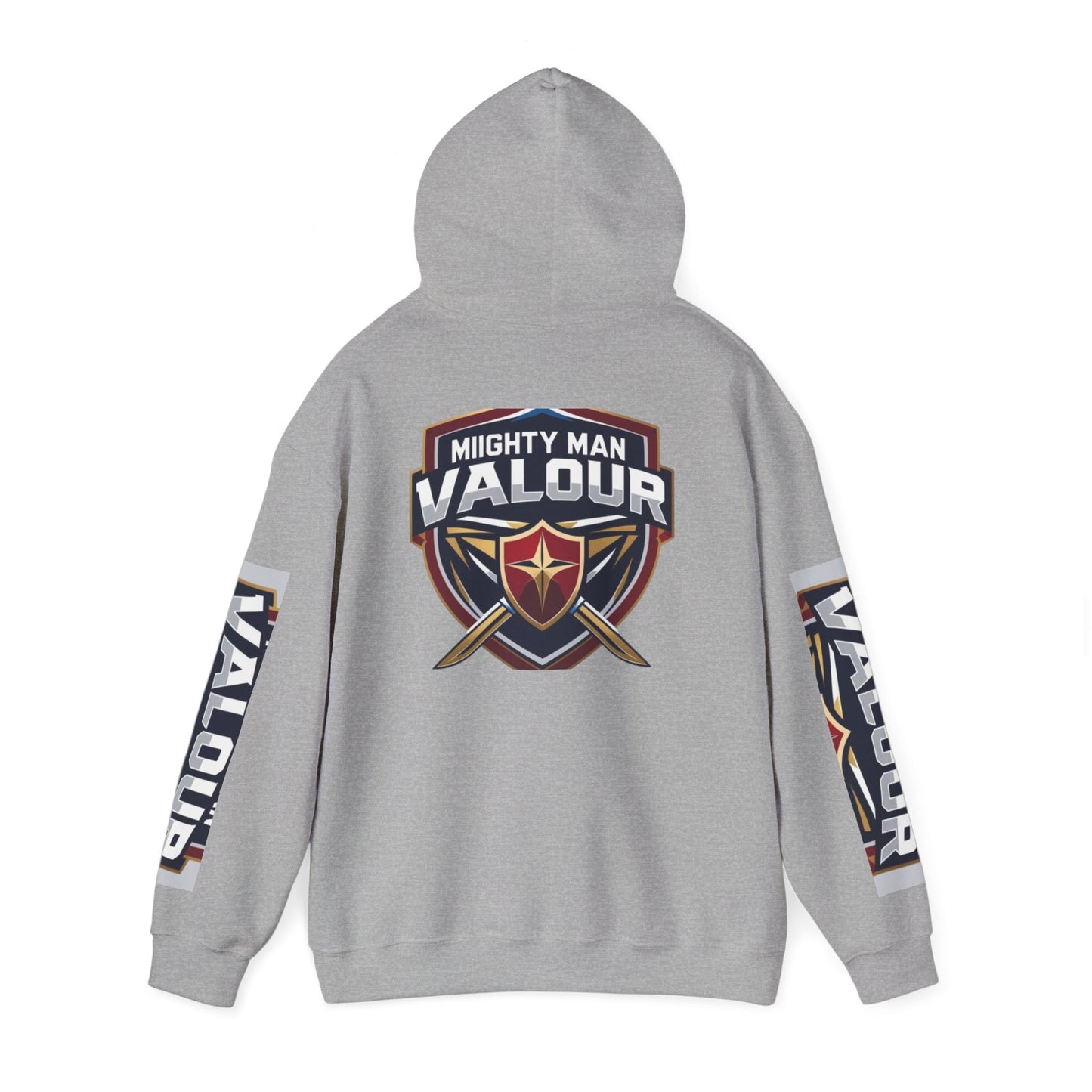 Valour Warrior Hoodie - Unisex Heavy Blend Sweatshirt, Gift for Gamers, Cozy Everyday Wear, Motivational Apparel, Sports Merch