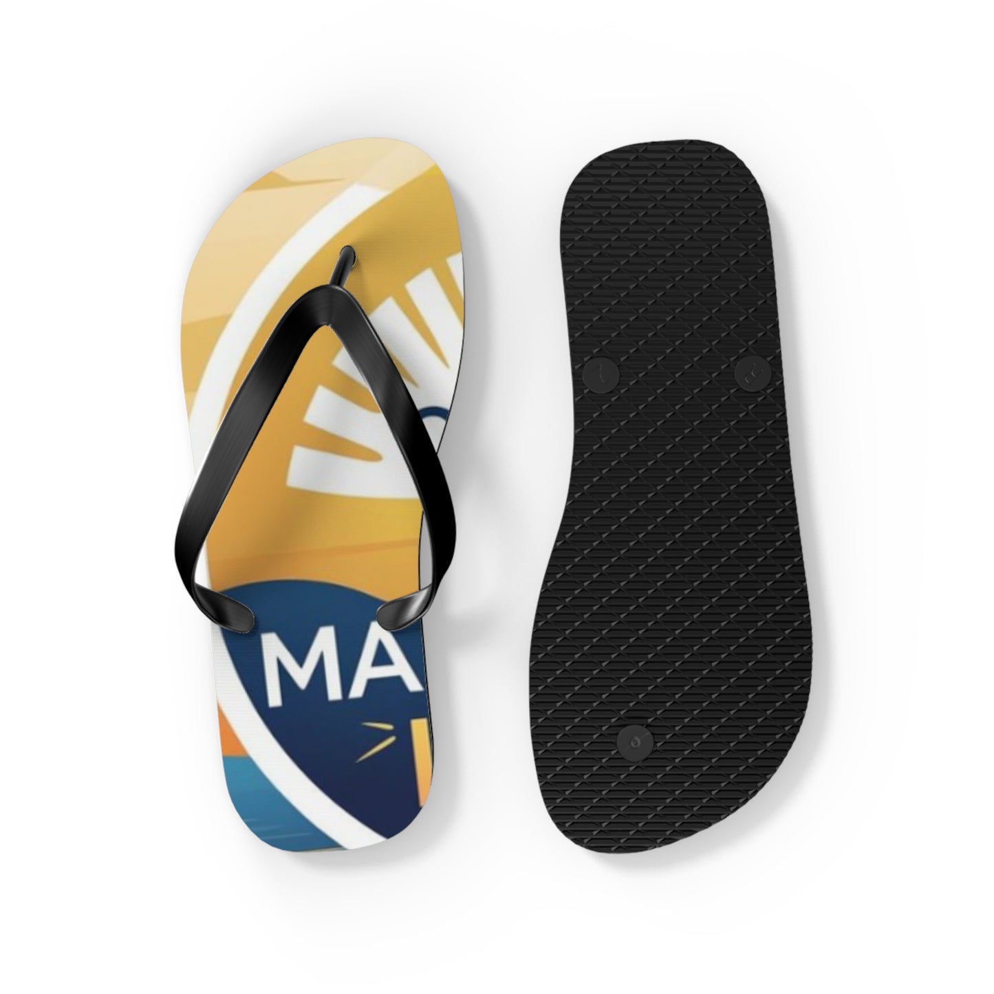 Sunny Day Flip Flops, Summer Footwear, Beach Essentials, Vacation Sandals, Custom Summer Gift, Pool Party Accessory