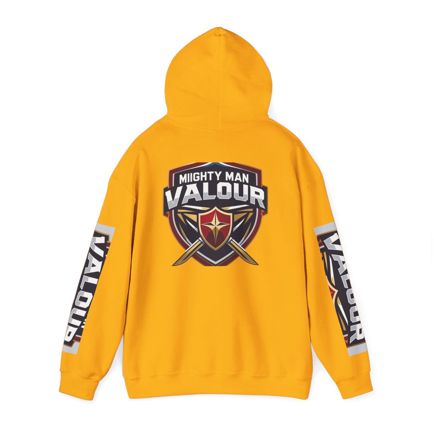 Valour Warrior Hoodie - Unisex Heavy Blend Sweatshirt, Gift for Gamers, Cozy Everyday Wear, Motivational Apparel, Sports Merch