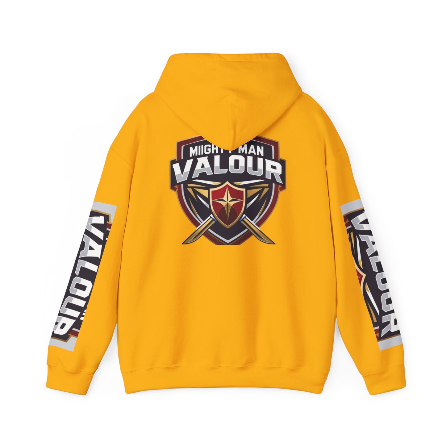 Valour Warrior Hoodie - Unisex Heavy Blend Sweatshirt, Gift for Gamers, Cozy Everyday Wear, Motivational Apparel, Sports Merch