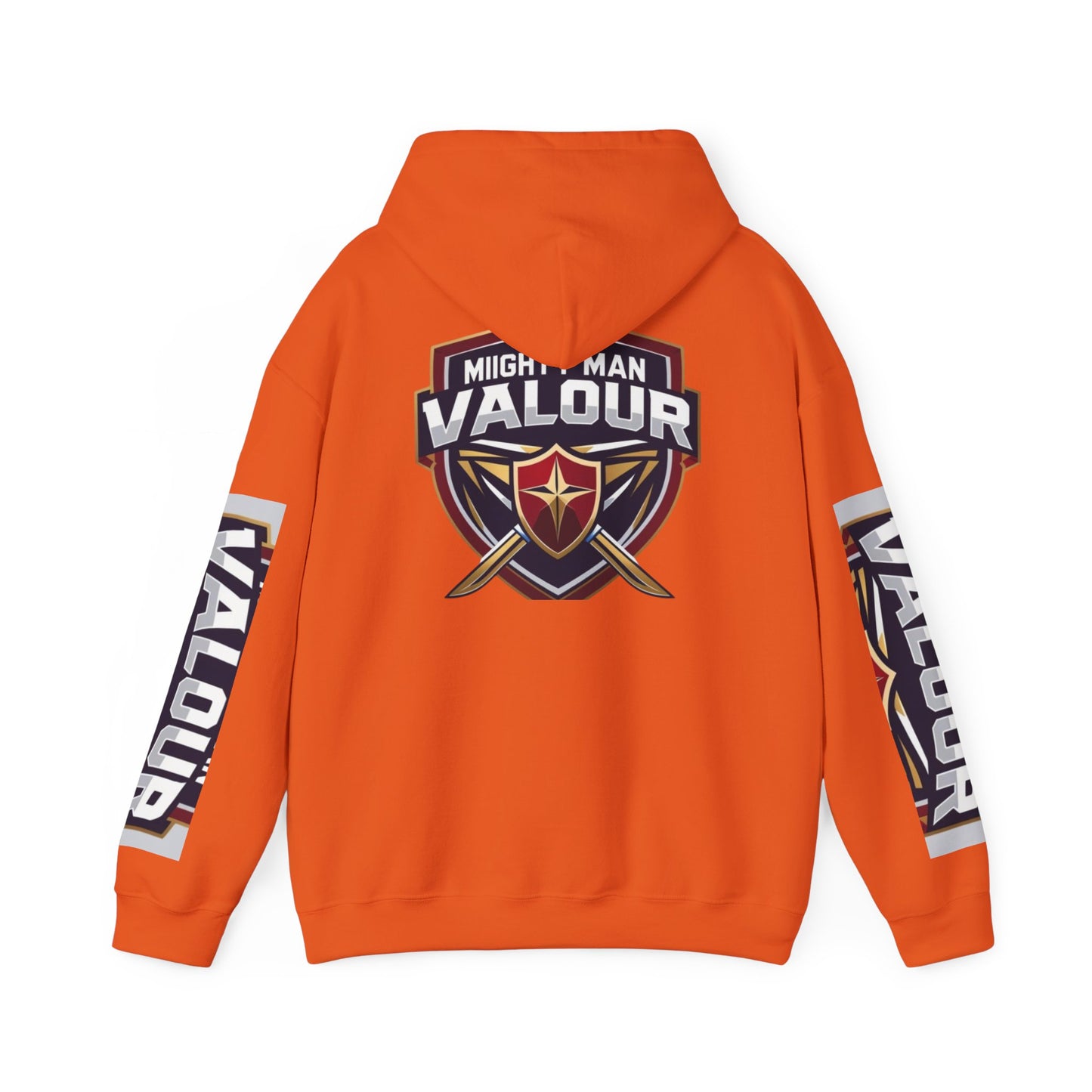 Valour Warrior Hoodie - Unisex Heavy Blend Sweatshirt, Gift for Gamers, Cozy Everyday Wear, Motivational Apparel, Sports Merch