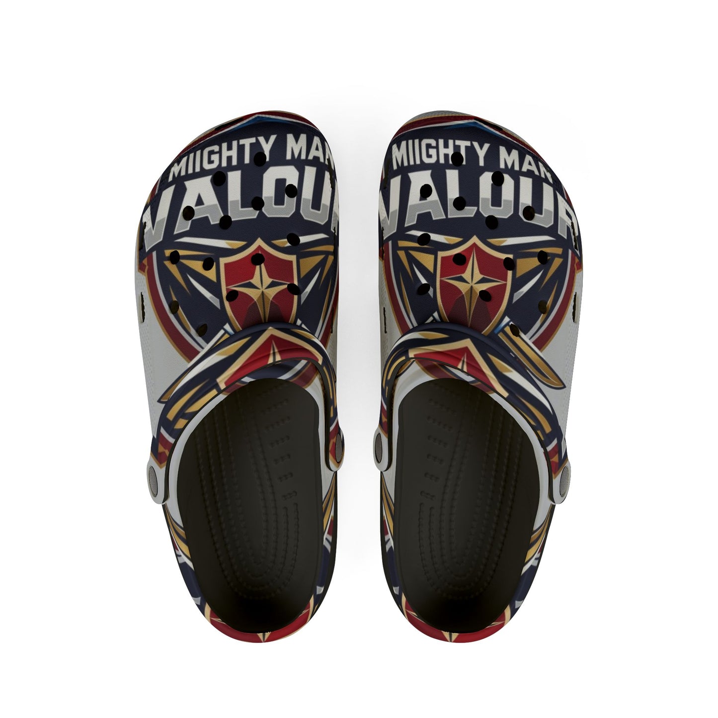 Mighty Valor EVA Foam Rubber Shoes for Comfort and Style, Casual Footwear, Cartoon Arch Support Clogs, Unique Gifts, Fun Summer Shoes