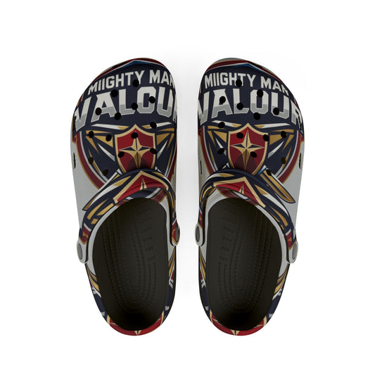 Mighty Valor EVA Foam Rubber Shoes for Comfort and Style, Casual Footwear, Cartoon Arch Support Clogs, Unique Gifts, Fun Summer Shoes