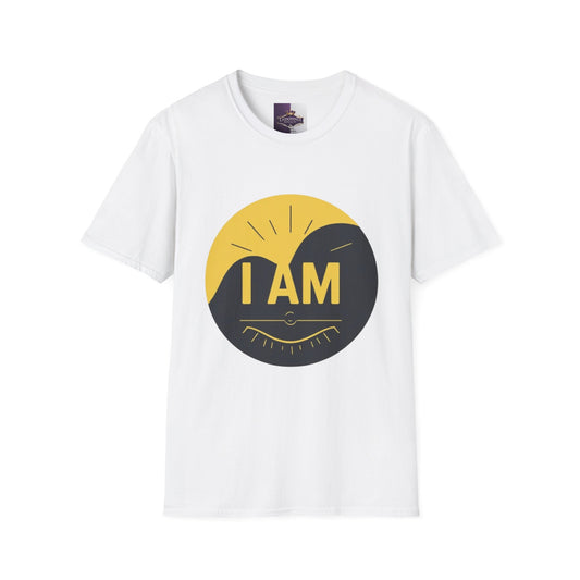 I AM Unisex Softstyle T-Shirt, Inspirational Tee, Motivational Shirt, Casual Wear, Gift for Friends, Versatile Summer Top