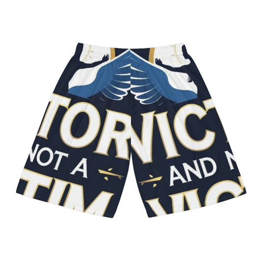 Empowering Basketball Shorts, AOP Fitness Wear, Activewear for Gamers, Stylish Sports Shorts, Perfect for Sports Events, Gifts