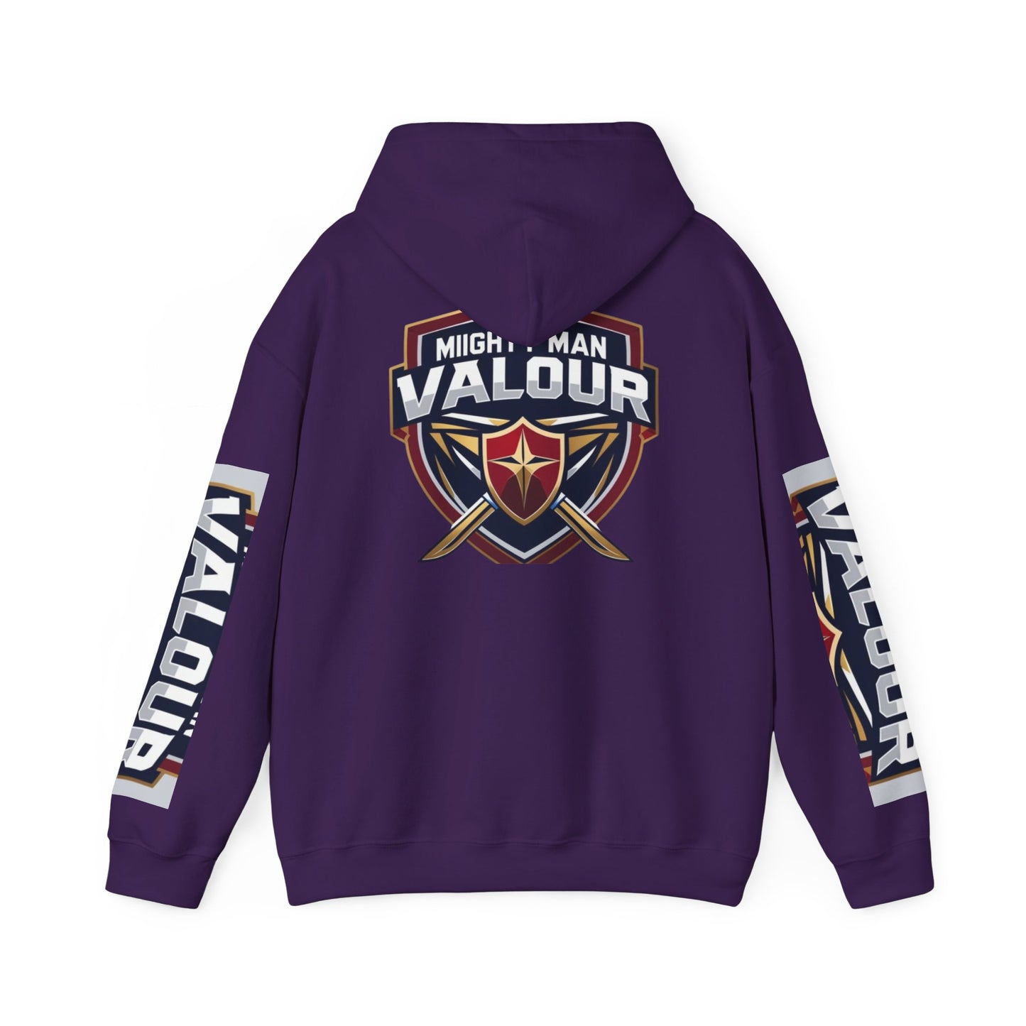 Valour Warrior Hoodie - Unisex Heavy Blend Sweatshirt, Gift for Gamers, Cozy Everyday Wear, Motivational Apparel, Sports Merch