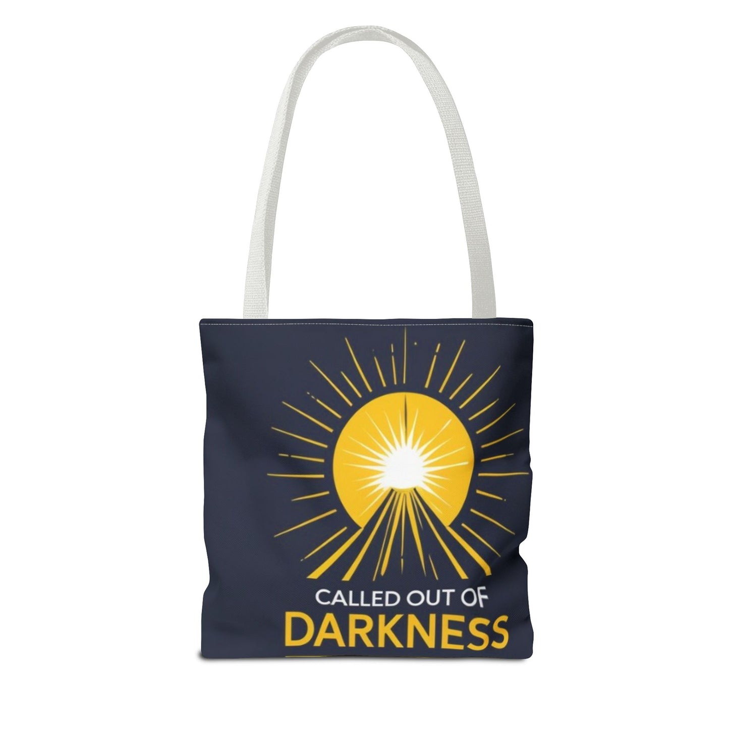 Sunshine Tote Bag, Motivational Shoulder Bag, Inspirational Gift, Everyday Use, Summer Tote, Called Out of Darkness