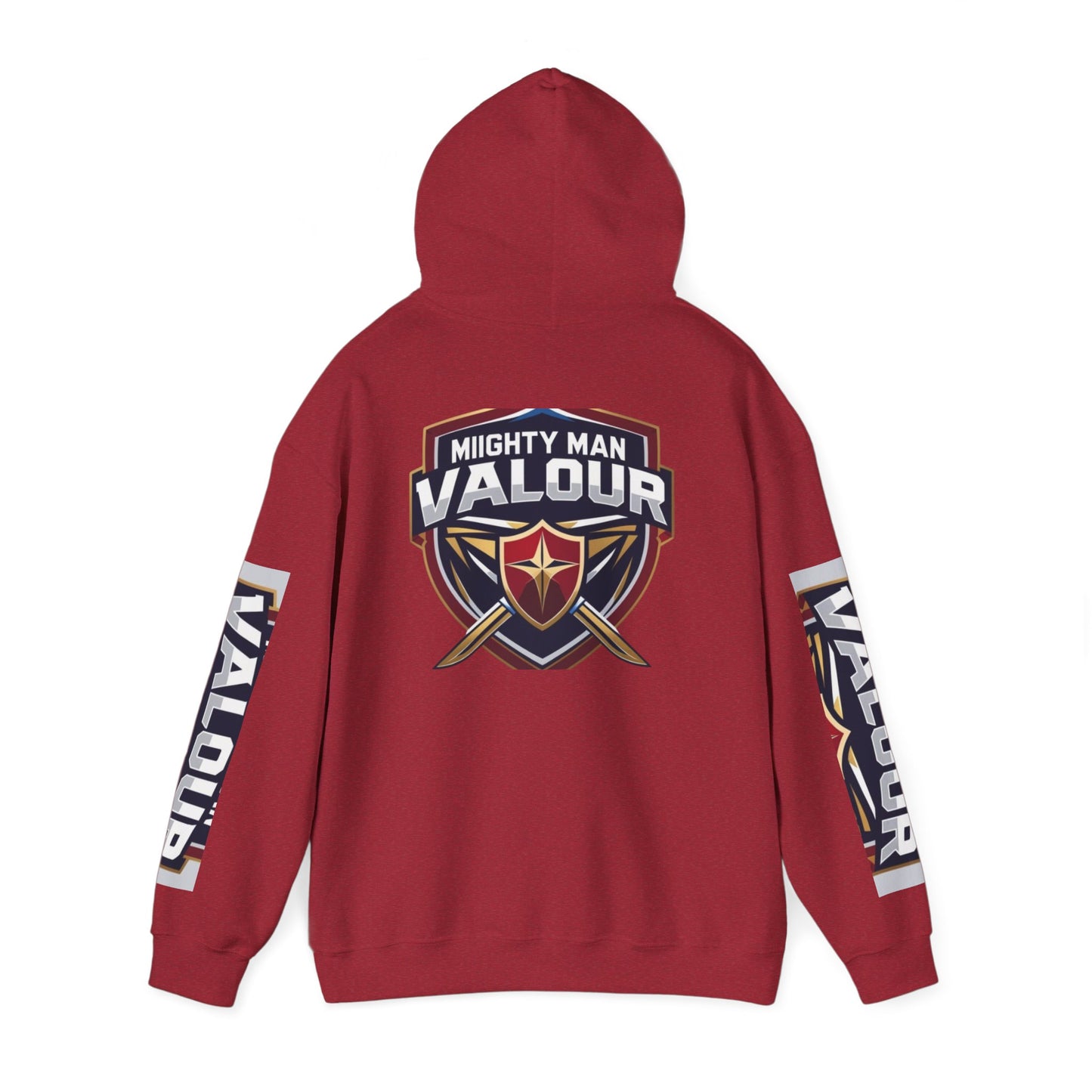 Valour Warrior Hoodie - Unisex Heavy Blend Sweatshirt, Gift for Gamers, Cozy Everyday Wear, Motivational Apparel, Sports Merch