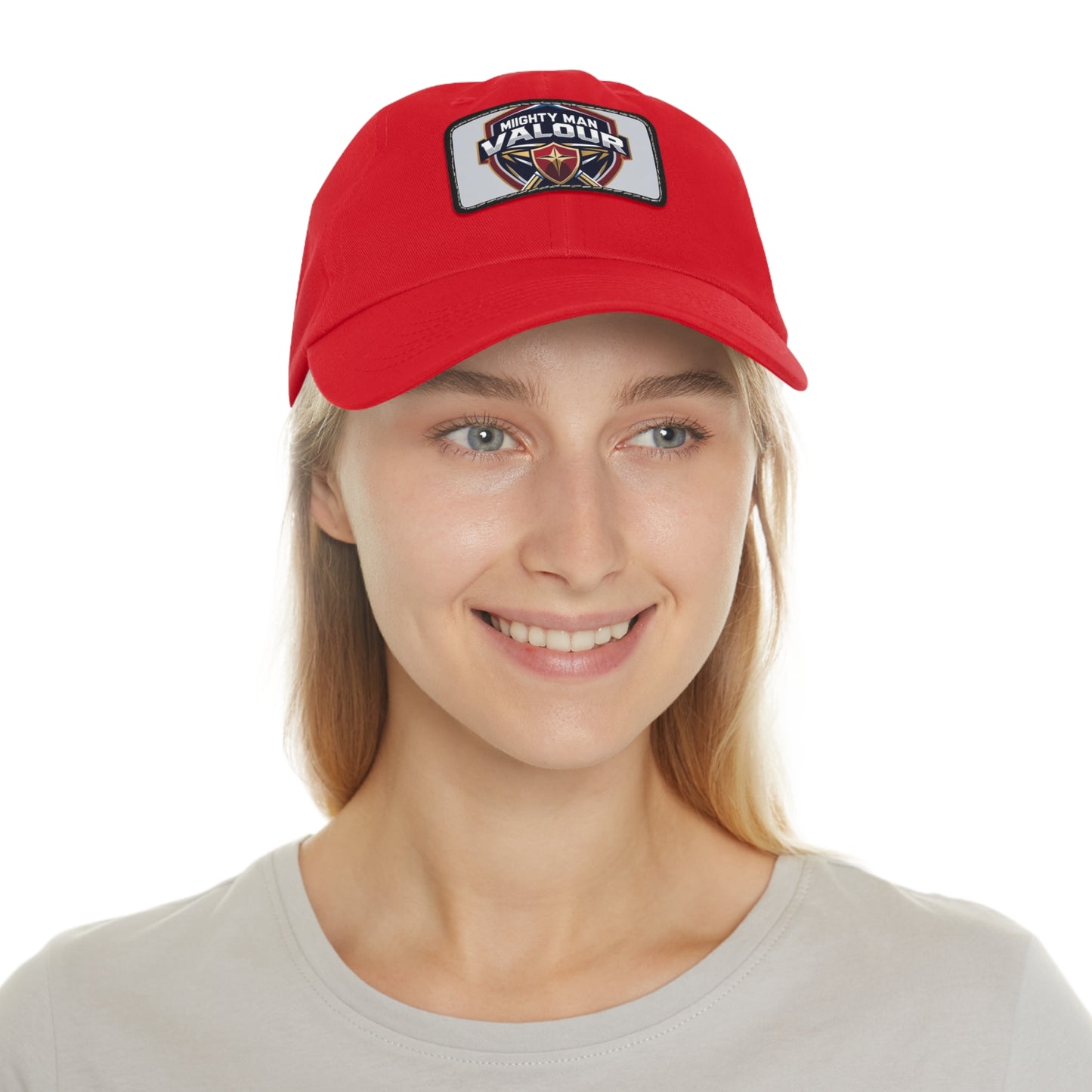 Mighty Man Valour Dad Hat, Casual Cap for Dads, Gift for Father's Day and Birthdays, Outdoor Apparel, Cool Summer Hat