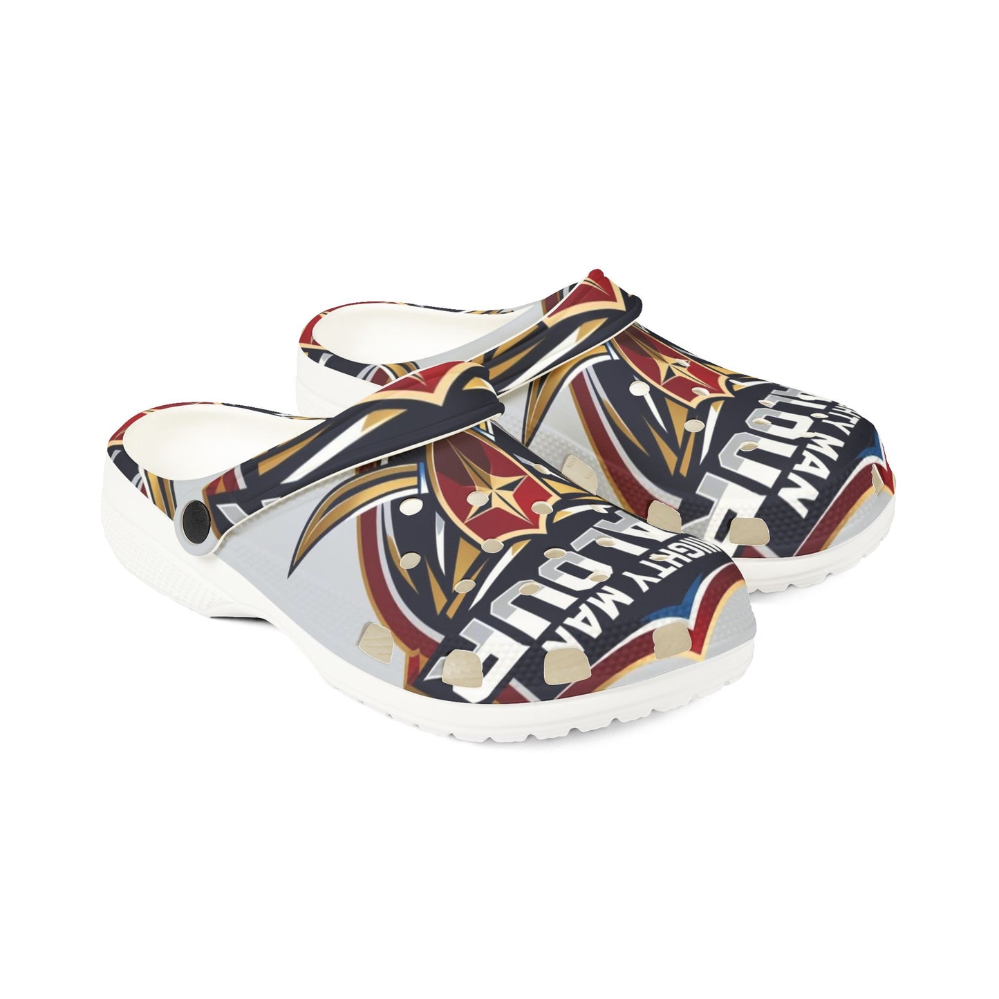 Mighty Valor EVA Foam Rubber Shoes for Comfort and Style, Casual Footwear, Cartoon Arch Support Clogs, Unique Gifts, Fun Summer Shoes