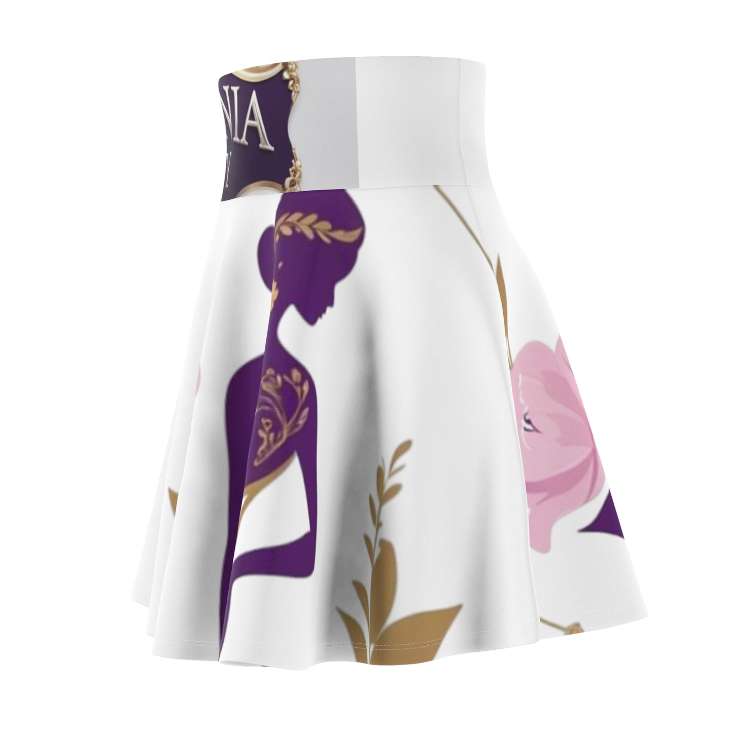 Elegant Women's Skater Skirt - Floral Print, Stylish Casual Wear, Perfect for Spring Parties, Everyday Fashion, Gift for Her