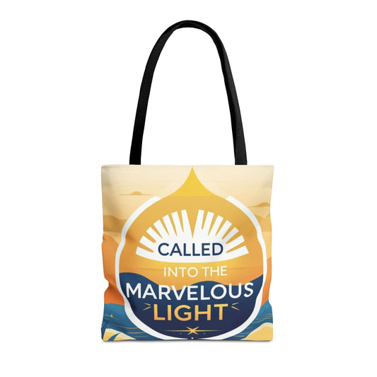 Marvelous Light Tote Bag - Inspirational Gift for Women, Eco-Friendly Shopping Bag, Boho Style, Spiritual Decor