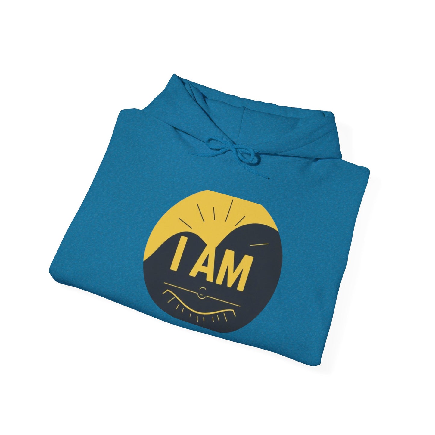 Inspirational Hooded Sweatshirt – I AM, Motivational Apparel, Unisex Hoodie for Comfort, Gift for Encouragement, Positive Vibes