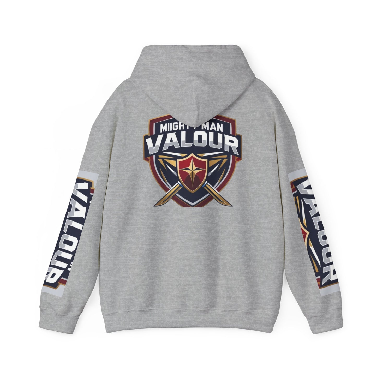 Valour Warrior Hoodie - Unisex Heavy Blend Sweatshirt, Gift for Gamers, Cozy Everyday Wear, Motivational Apparel, Sports Merch