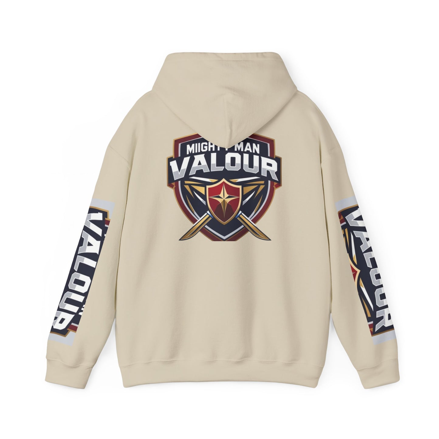 Valour Warrior Hoodie - Unisex Heavy Blend Sweatshirt, Gift for Gamers, Cozy Everyday Wear, Motivational Apparel, Sports Merch