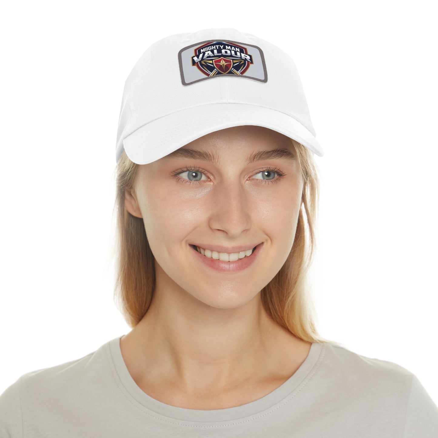 Mighty Man Valour Dad Hat, Casual Cap for Dads, Gift for Father's Day and Birthdays, Outdoor Apparel, Cool Summer Hat