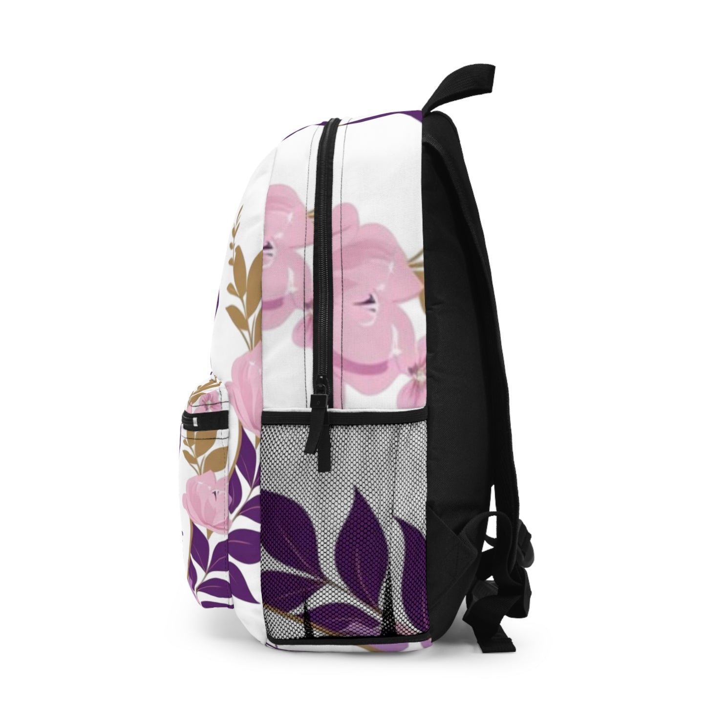 Elegant Floral Backpack for Women, Woman of Beauty Backpack, Feminine Bag, Floral School Backpack, Gift for Her, Trendy Backpack
