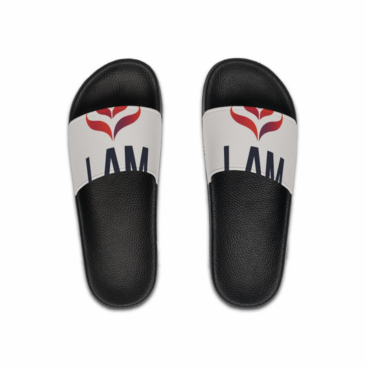 Stylish Men's Slide Sandals with Motivational Design | Casual Flip Flops, Summer Footwear, Beach Sandals, Gift Ideas, Everyday Comfort