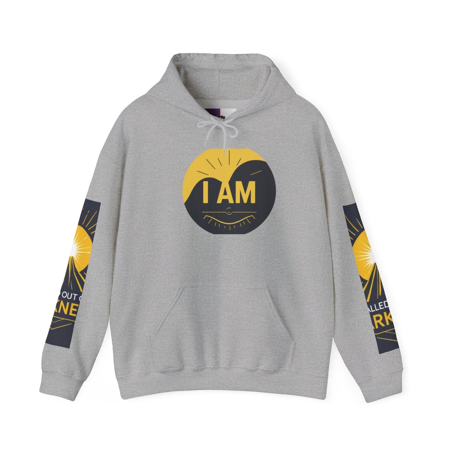 Inspirational Hooded Sweatshirt – I AM, Motivational Apparel, Unisex Hoodie for Comfort, Gift for Encouragement, Positive Vibes