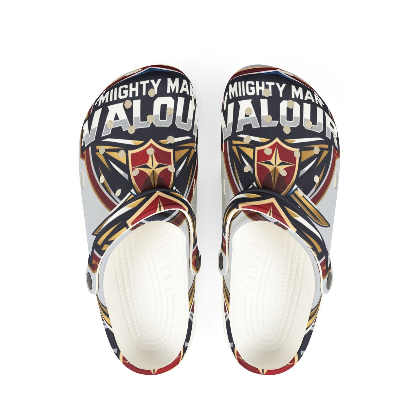 Mighty Valor EVA Foam Rubber Shoes for Comfort and Style, Casual Footwear, Cartoon Arch Support Clogs, Unique Gifts, Fun Summer Shoes